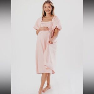 Worth Collective Hamilton Midi Dress - Pink